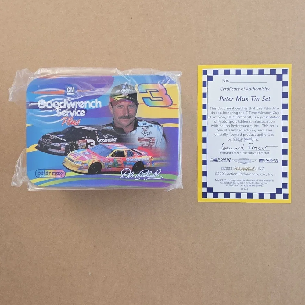 Dale Earnhardt Peter Max Two Car Tin Set Limited Edition 1/64 Die Cast #3